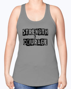 Strength & Courage block tank