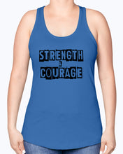 Load image into Gallery viewer, Strength &amp; Courage block tank
