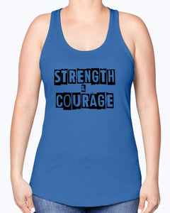 Strength & Courage block tank