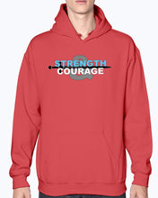 Load image into Gallery viewer, Strength &amp; Courage logo hoodie
