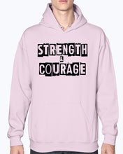 Load image into Gallery viewer, Strength &amp; Courage block hoodie
