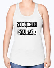 Load image into Gallery viewer, Strength &amp; Courage block tank
