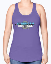 Load image into Gallery viewer, Strength &amp; Courage logo tank
