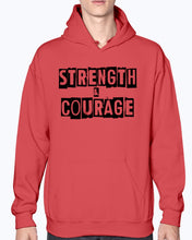 Load image into Gallery viewer, Strength &amp; Courage block hoodie
