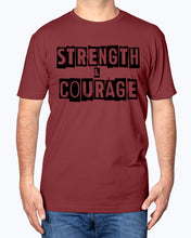 Load image into Gallery viewer, Strength &amp; Courage block shirt
