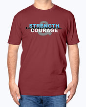 Load image into Gallery viewer, Strength &amp; Courage logo shirt
