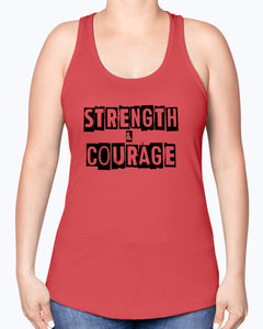 Strength & Courage block tank