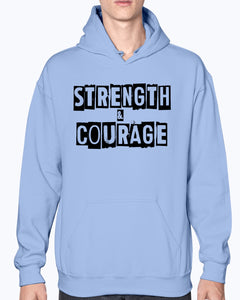 Strength & Courage block hoodie