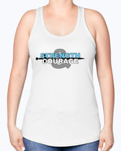 Load image into Gallery viewer, Strength &amp; Courage logo tank
