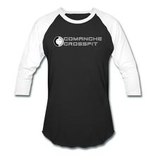 Load image into Gallery viewer, Comanche CrossFit grey logo 3/4 sleeve - black/white
