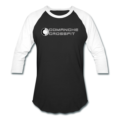 Comanche CrossFit grey logo 3/4 sleeve - black/white