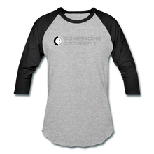 Load image into Gallery viewer, Comanche CrossFit grey logo 3/4 sleeve - heather gray/black
