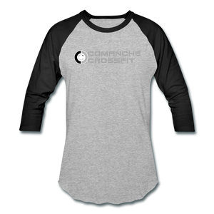 Comanche CrossFit grey logo 3/4 sleeve - heather gray/black