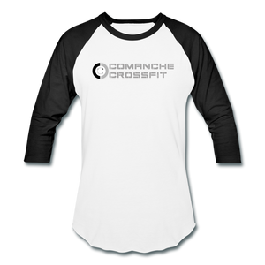 Comanche CrossFit grey logo 3/4 sleeve - white/black