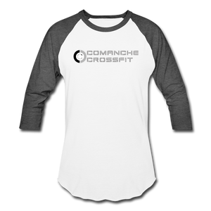 Comanche CrossFit grey logo 3/4 sleeve - white/charcoal