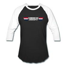 Load image into Gallery viewer, Comanche CrossFit flag 3/4 sleeve - black/white
