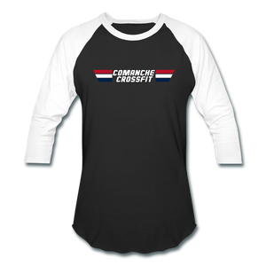 Comanche CrossFit flag 3/4 sleeve - black/white